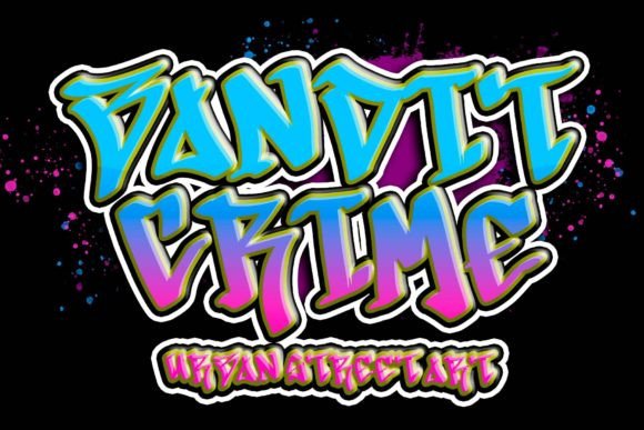 Bandit Crime: Bold Graffiti Style for Modern Brands