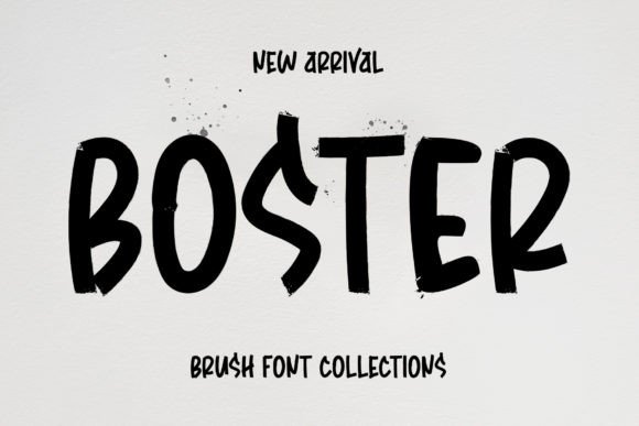 Boster: A Playful Handwritten Display Font for Creative Projects