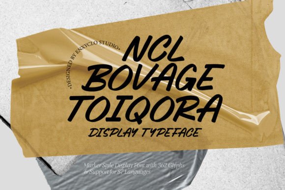 Bovage Toiqora: Integrating a Marker-Style Display Font into Professional Design Workflows