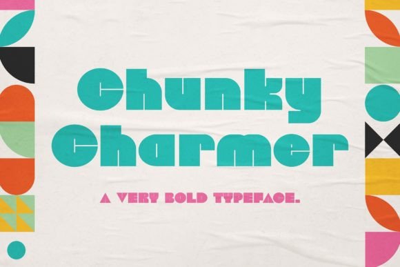 Chunky Charmer: Bold Typography for Impact