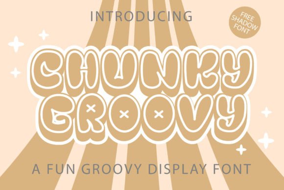 Chunky Groovy: A Retro Display Font for Playful and Romantic Designs