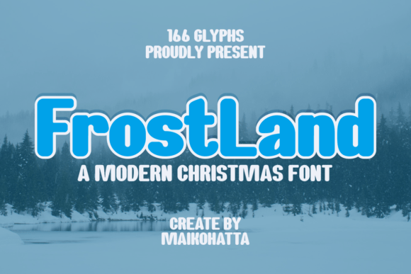 Frost Land Typography: Crafting the Perfect Christmas Atmosphere in Design