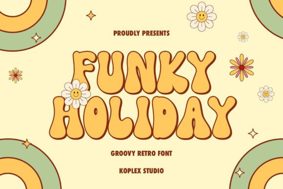 Funky Holiday: A Groovy Retro Font for 70s Vibes