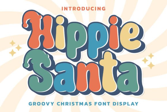 Hippie Santa: A Playful Retro Display Font