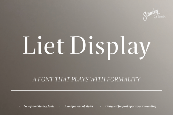 Liet Display: Navigating the Hybrid Space Between Serif and Sans-Serif Typography