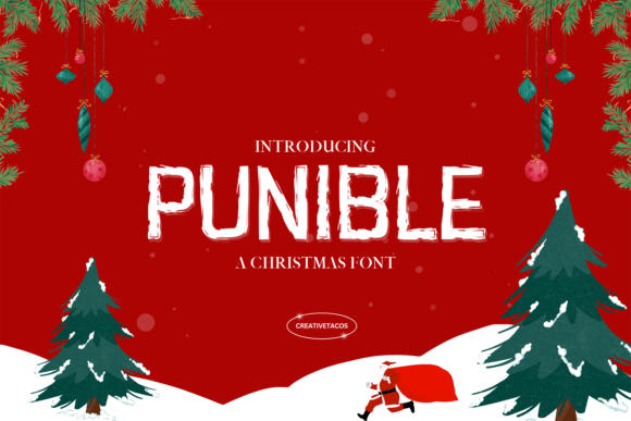 Punible: The Seasonal Font That Brings Holiday Cheer to Every Design