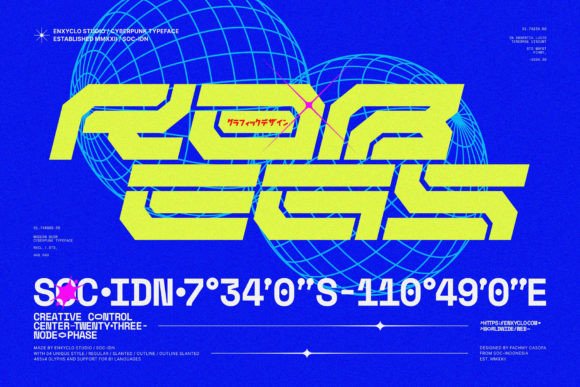 Rabegs: The Cyberpunk Techno-Mecha Font Redefining Digital Aesthetics