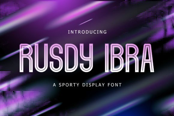 Rusdy Ibra: Elevating Sports Branding with a Modern Display Font