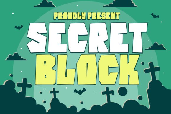 Secret Block: Bold Mystery for Halloween Design