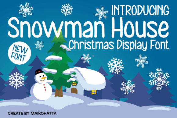 Snowman House: Crafting the Perfect Christmas Atmosphere with Festive Typography