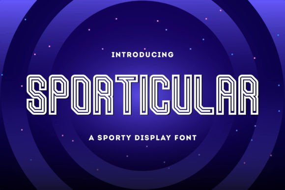 Sporticular: Elevating Visual Identity with a Modern Sporty Display Font