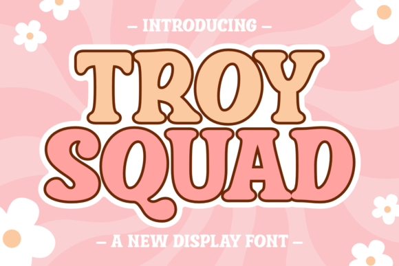 Troy Squad: Bold Retro Display Font